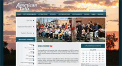Desktop Screenshot of cityofamericanfalls.com